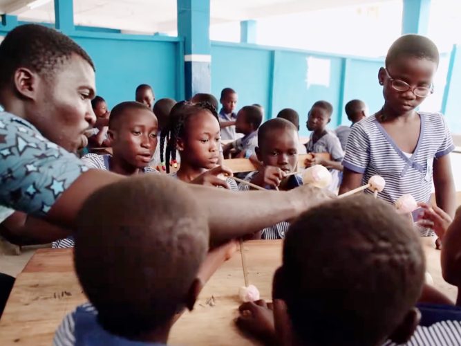 A classroom in Ghana.