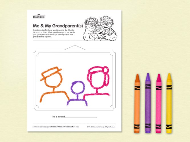 Me and My grandparents printable.