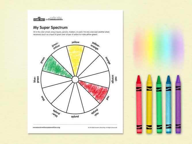 Color Wheel printable.