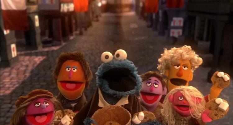 Cookie Monster in Les Mis parody.