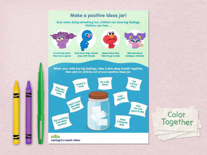 Positive Ideas Jar printable.