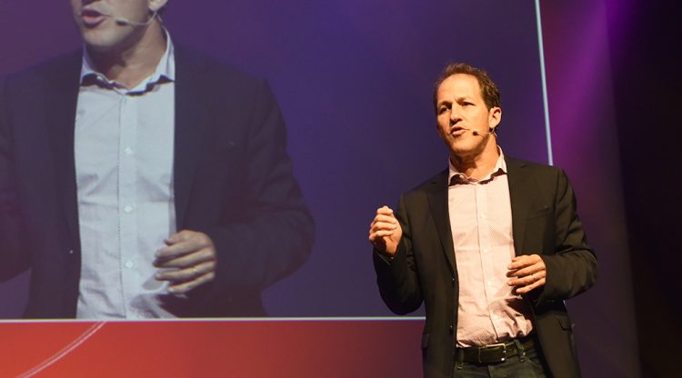 Steve Youngwood giving a talk.