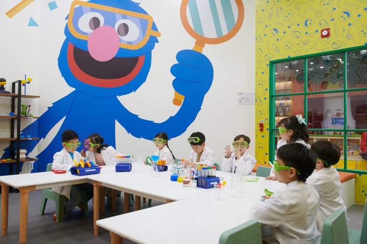 Sesame Street Learn and Play Center.