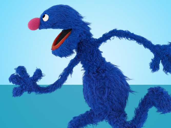 Grover running.