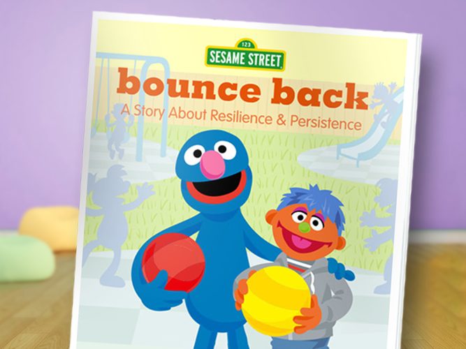 Bounce Back storybook with Grover.