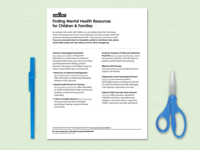 Parent Resource Printable.