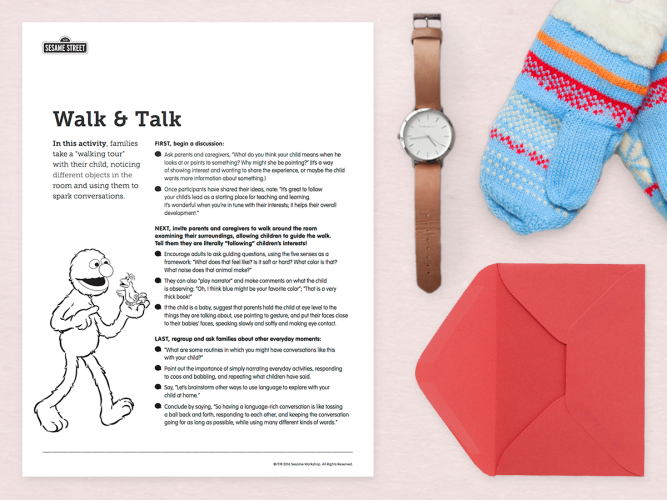 Walk and Talk Printable