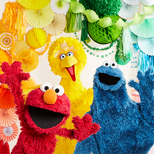 Elmo, Big Bird and Cookie