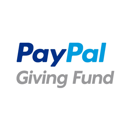 PayPal giving fund logo.